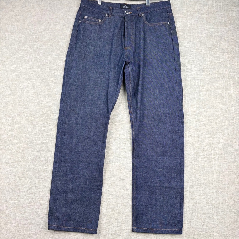 APC Jean Mens 31 Standard Raw Indigo Denim Straight Leg selvedge style jeans